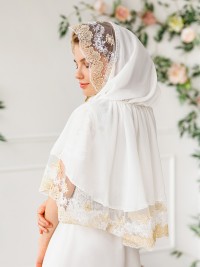 Накидка кружевная "Сияние" взрослая