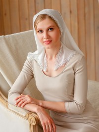 Косынка с кружевом "Отрада" женская