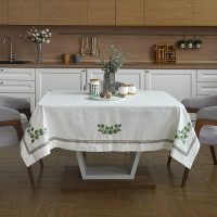 Льняная скатерть с березками "Троица"
